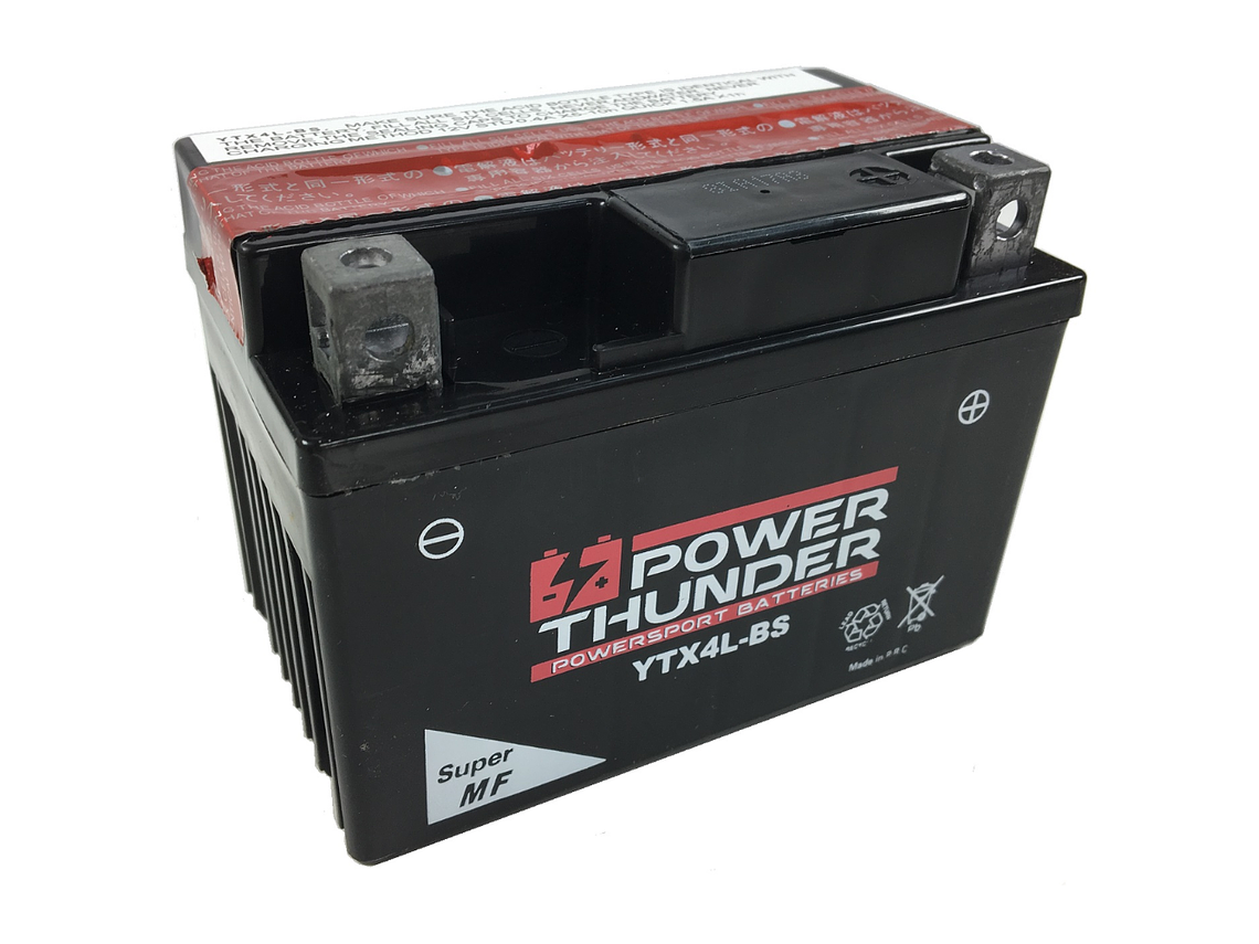 Bateria Mota YTX4L-BS - Power Thunder 1