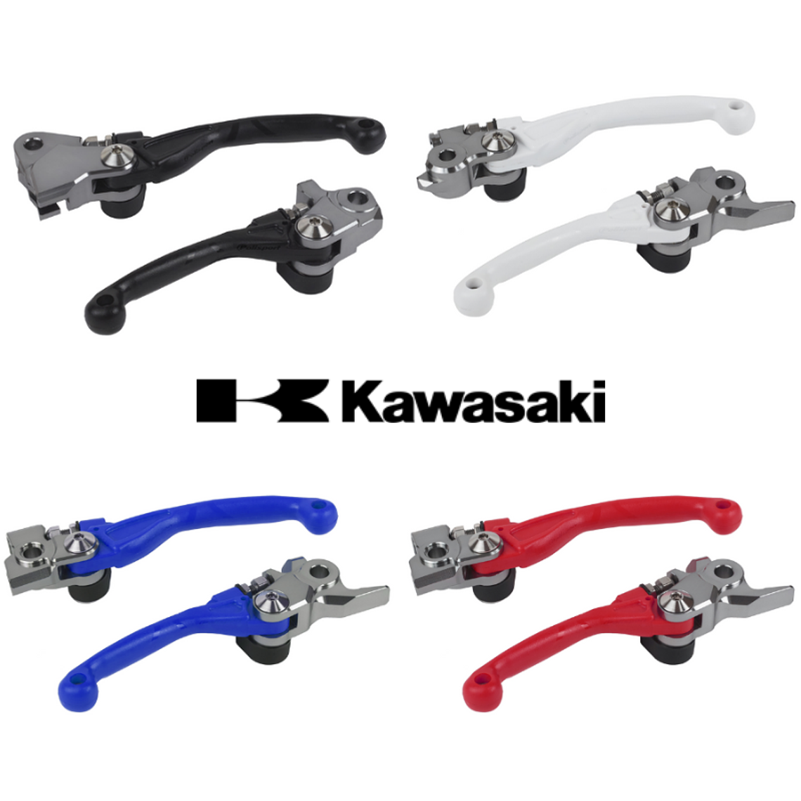Kit Manetes Inquebráveis Kawasaki - Polisport 1