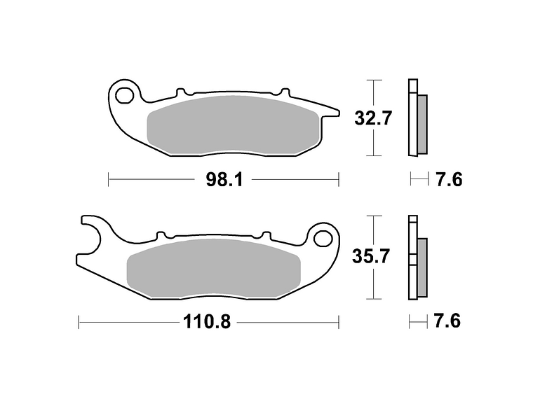 Pastilhas de Travão Honda PCX 125 18/25 228HF - SBS 2