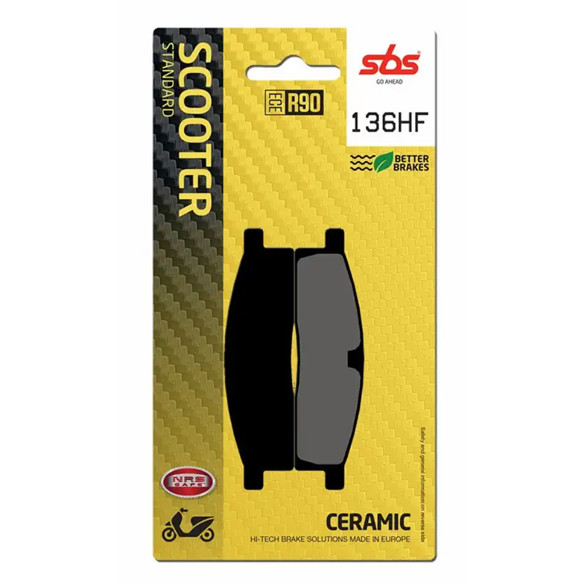 Pastilhas de Travão Frente Yamaha DT 50 LC 136HF - SBS 1