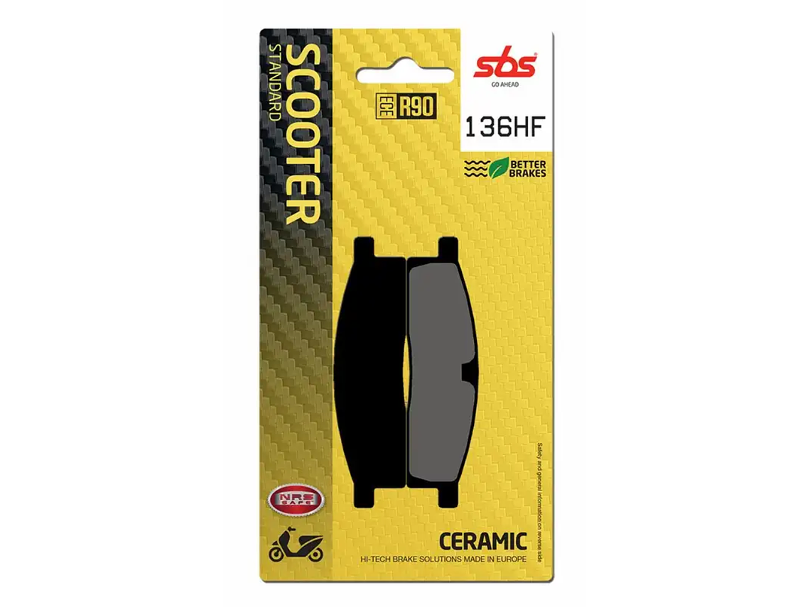 Pastilhas de Travão Frente Yamaha DT 50 LC 136HF - SBS 1