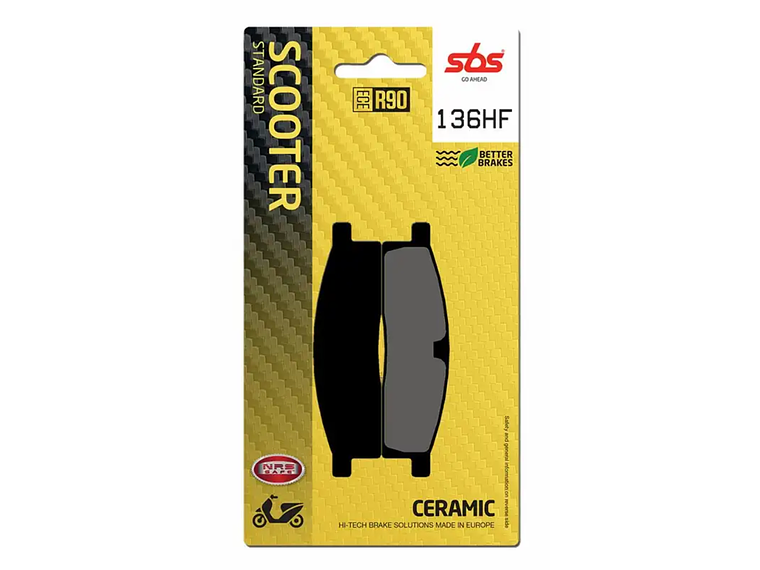 Pastilhas de Travão Frente Yamaha DT 50 LC 136HF - SBS 1