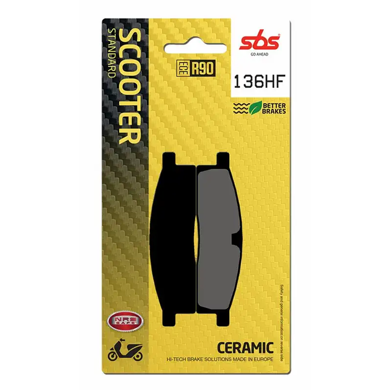 Pastilhas de Travão Frente Yamaha DT 50 LC 136HF - SBS 1