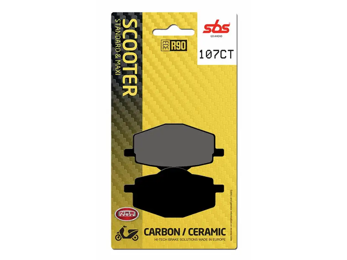 Pastilhas de Travão DTR 125 107CT - SBS 1