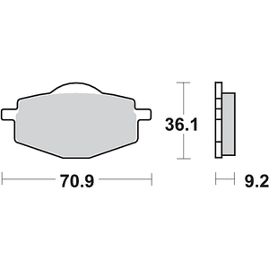 Pastilhas de Travão DTR 125 107CT - SBS
