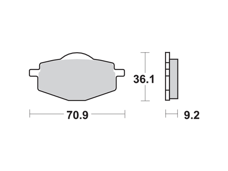 Pastilhas de Travão DTR 125 107CT - SBS 2
