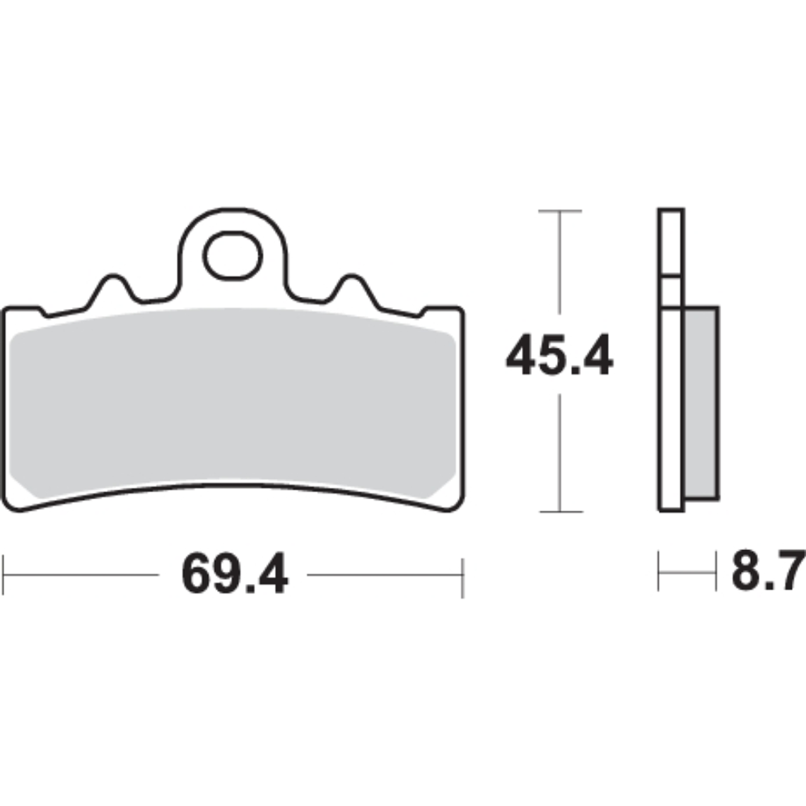 Pastilhas de Travão 877HF - SBS 2