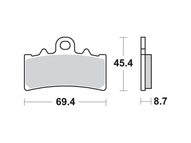 Pastilhas de Travão 877HF - SBS 2