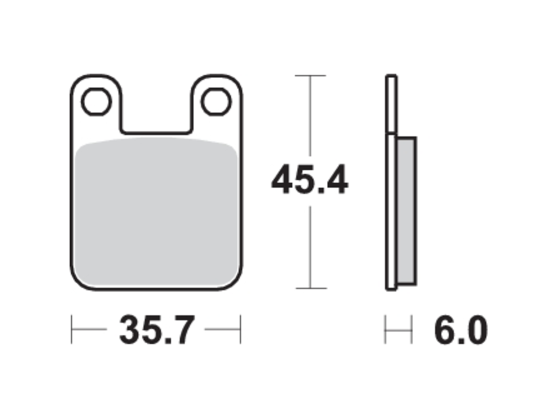 Pastilhas de Travão 105CT - SBS 2