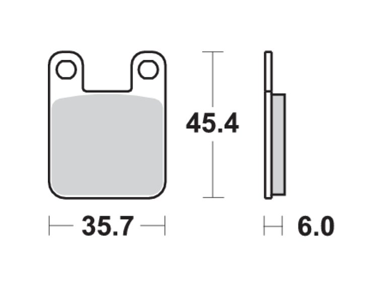 Pastilhas de Travão 105CT - SBS 2