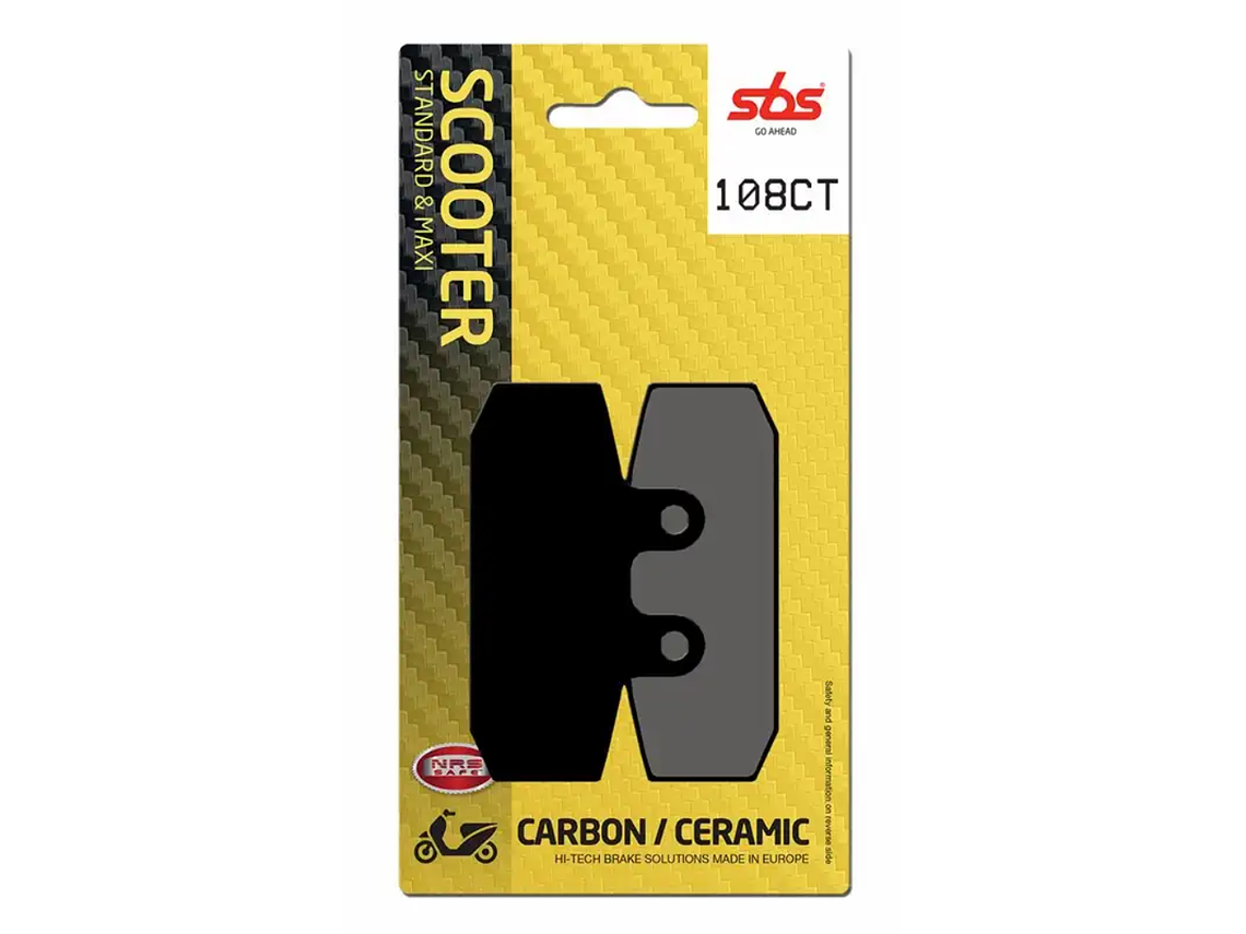 Pastilhas de Travão 108CT - SBS 1