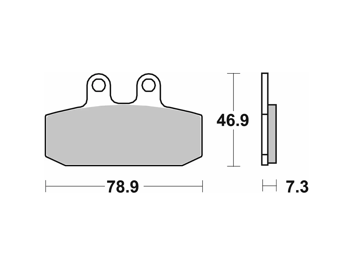 Pastilhas de Travão 108CT - SBS 2