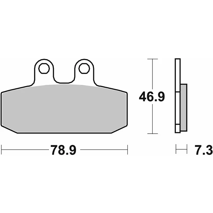 Pastilhas de Travão 108CT - SBS 2