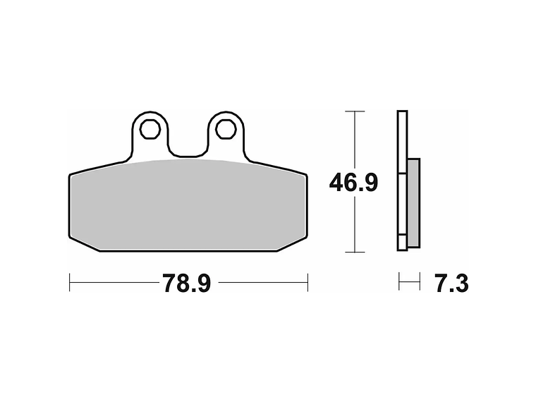 Pastilhas de Travão 108CT - SBS 2