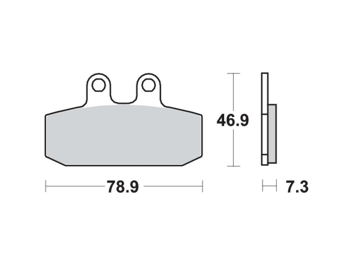 Pastilhas de Travão 108MS - SBS 2