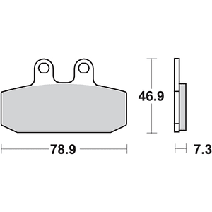 Pastilhas de Travão 108MS - SBS