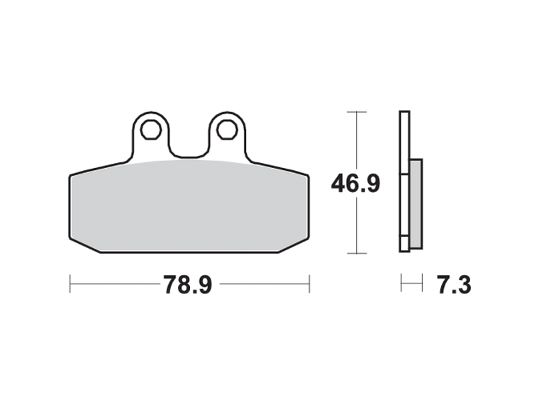Pastilhas de Travão 108MS - SBS 2