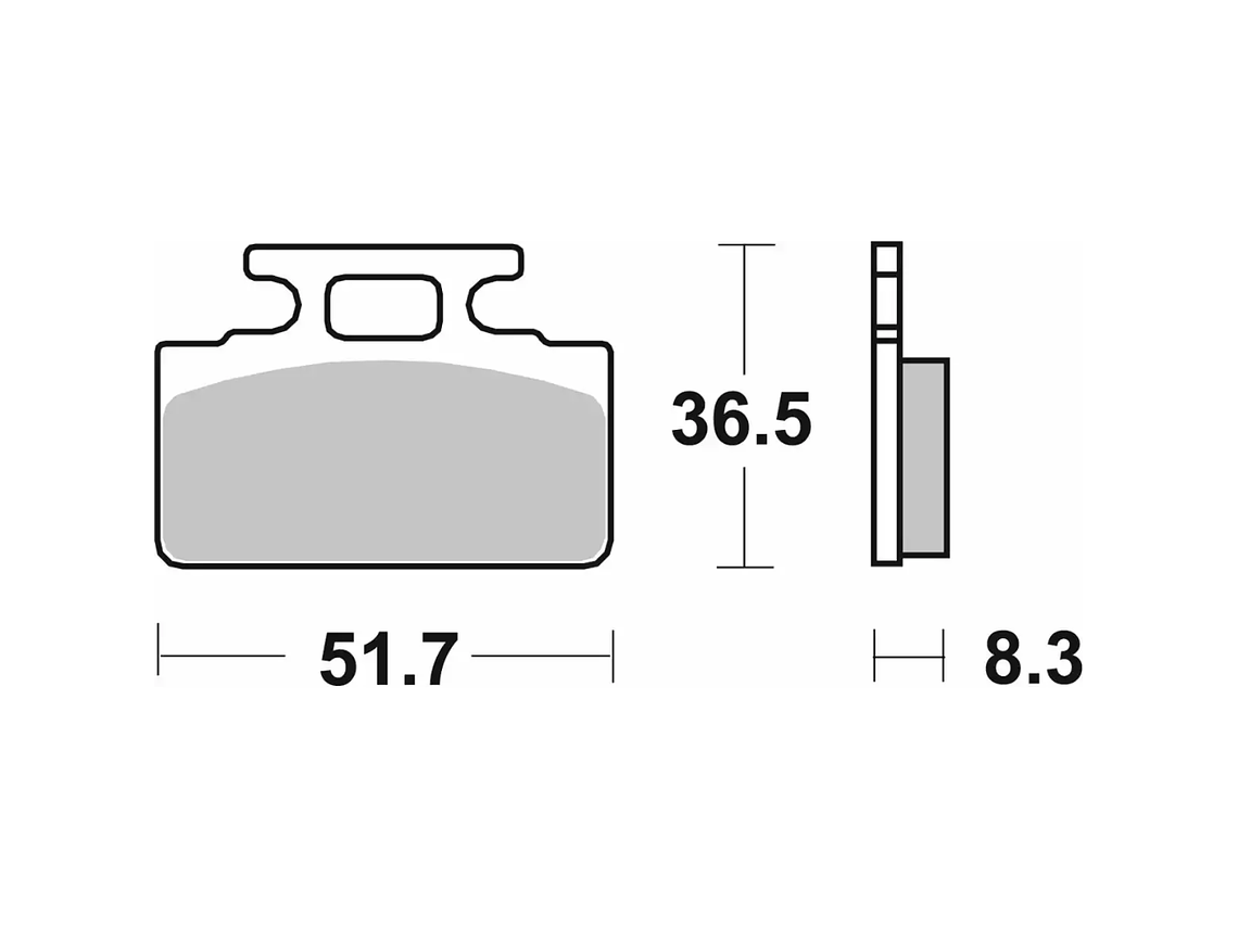 Pastilhas de Travão 110HF - SBS 2