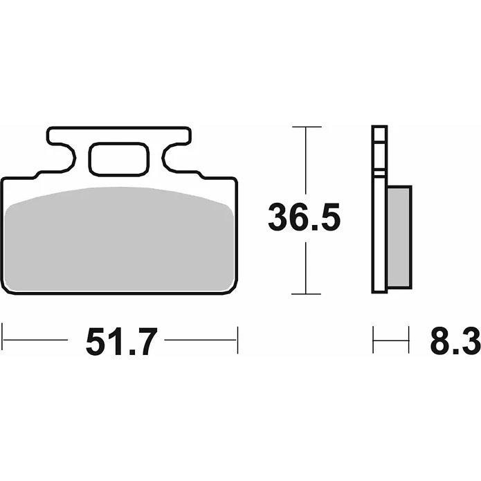 Pastilhas de Travão 110HF - SBS 2