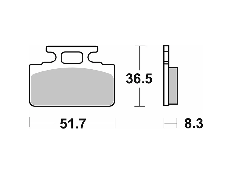 Pastilhas de Travão 110HF - SBS 2