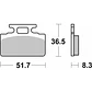 Pastilhas de Travão 110HF - SBS - vignette 2
