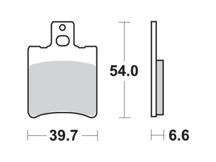 Pastilhas de Travão Aerox 50 125 114HF - SBS 2