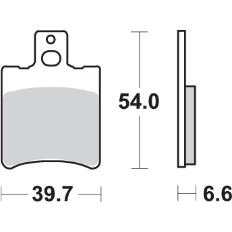 Pastilhas de Travão Aerox 50 125 114HF - SBS 2