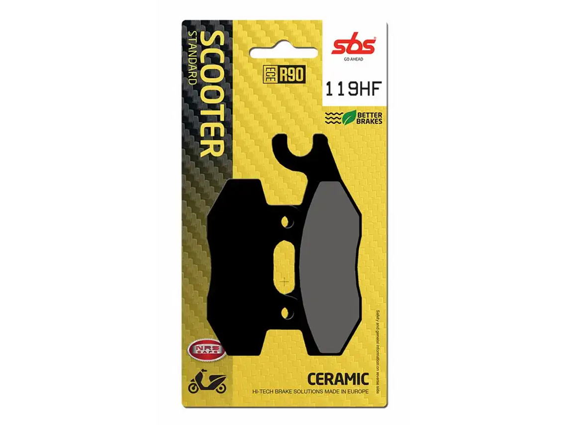 Pastilhas de Travão Kymco 50/125/150/200 119HF - SBS 1