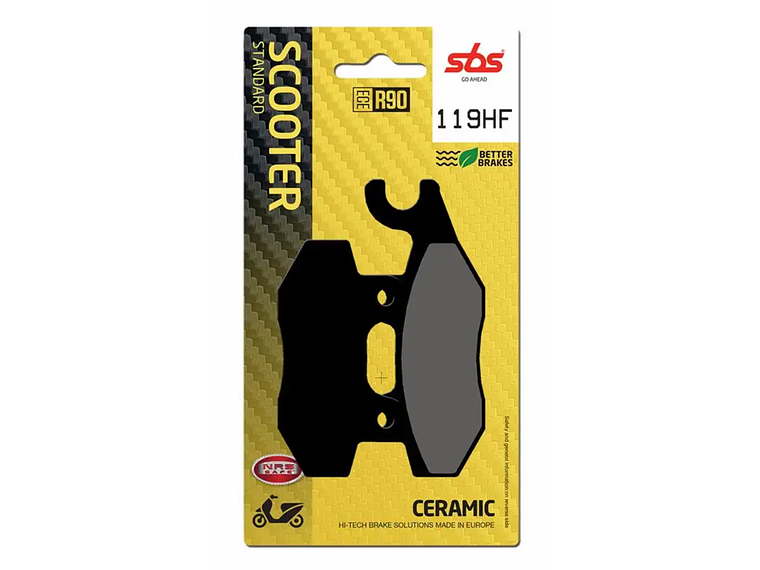 Pastilhas de Travão Kymco 50/125/150/200 119HF - SBS 1