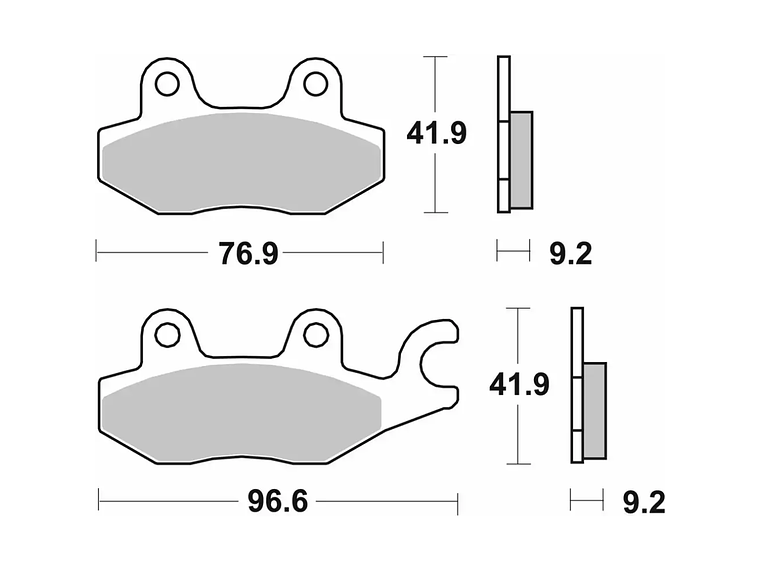 Pastilhas de Travão Kymco 119MS - SBS 2
