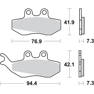 Pastilhas de Travão Kymco 120HF - SBS