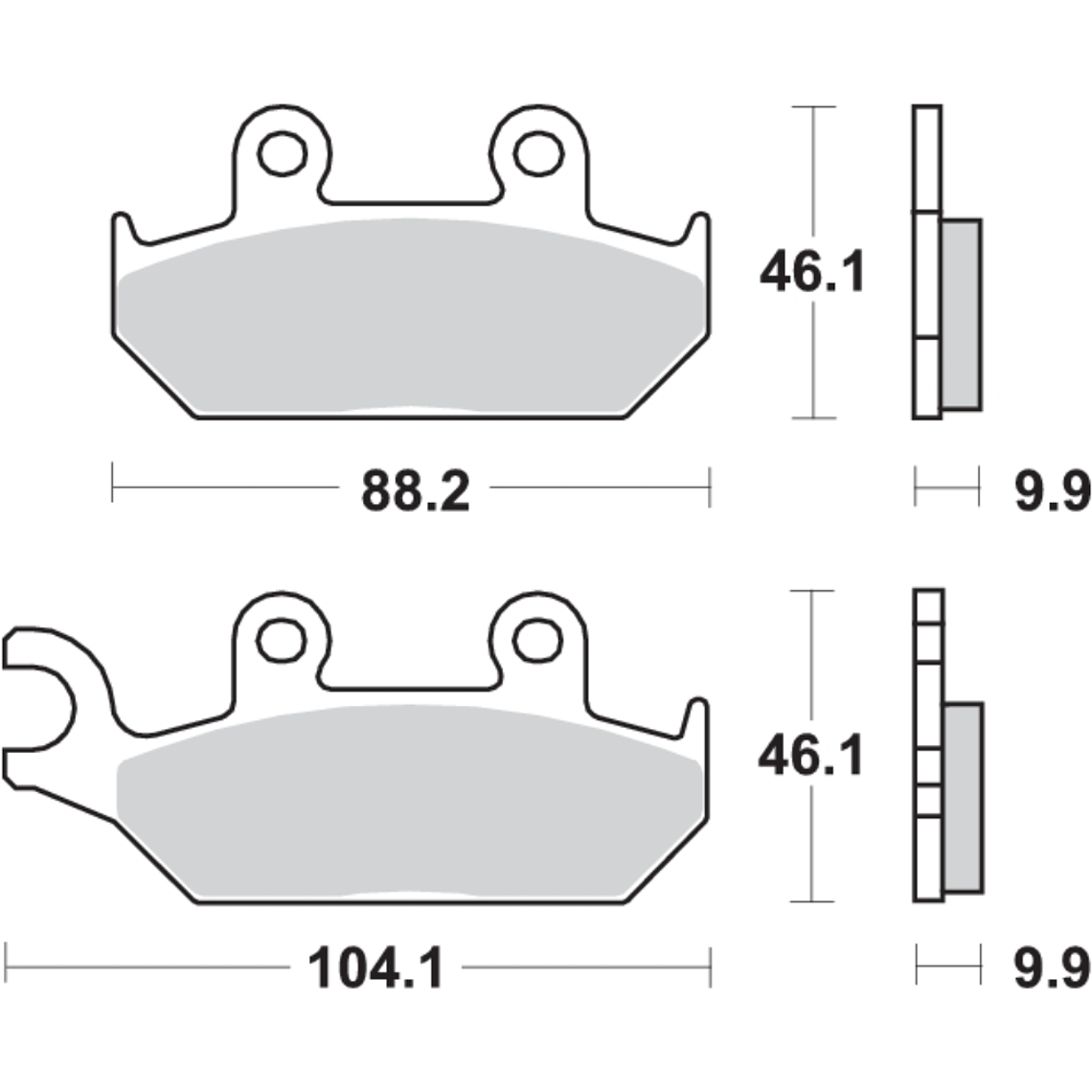 Pastilhas de Travão TZR 50 137HF - SBS 2