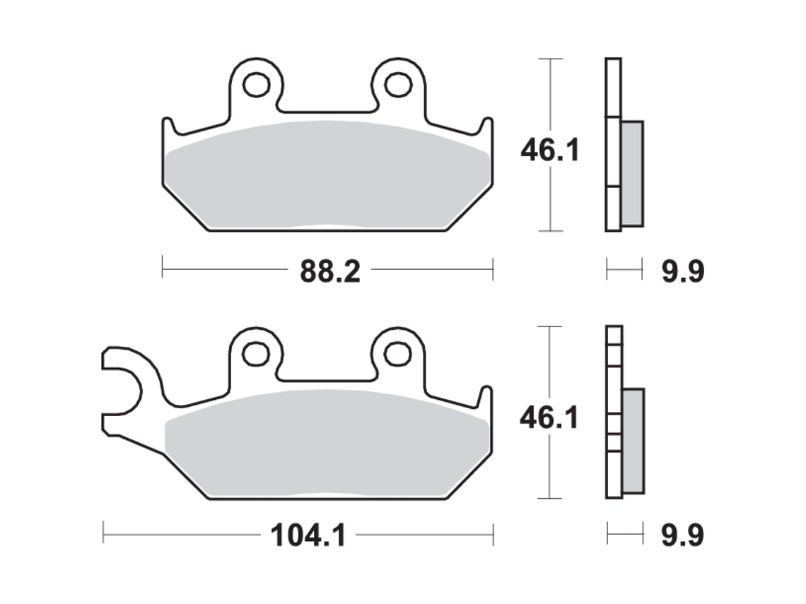Pastilhas de Travão TZR 50 137HF - SBS 2