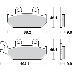 Pastilhas de Travão TZR 50 137HF - SBS