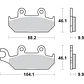 Pastilhas de Travão TZR 50 137HF - SBS - Miniatura 2