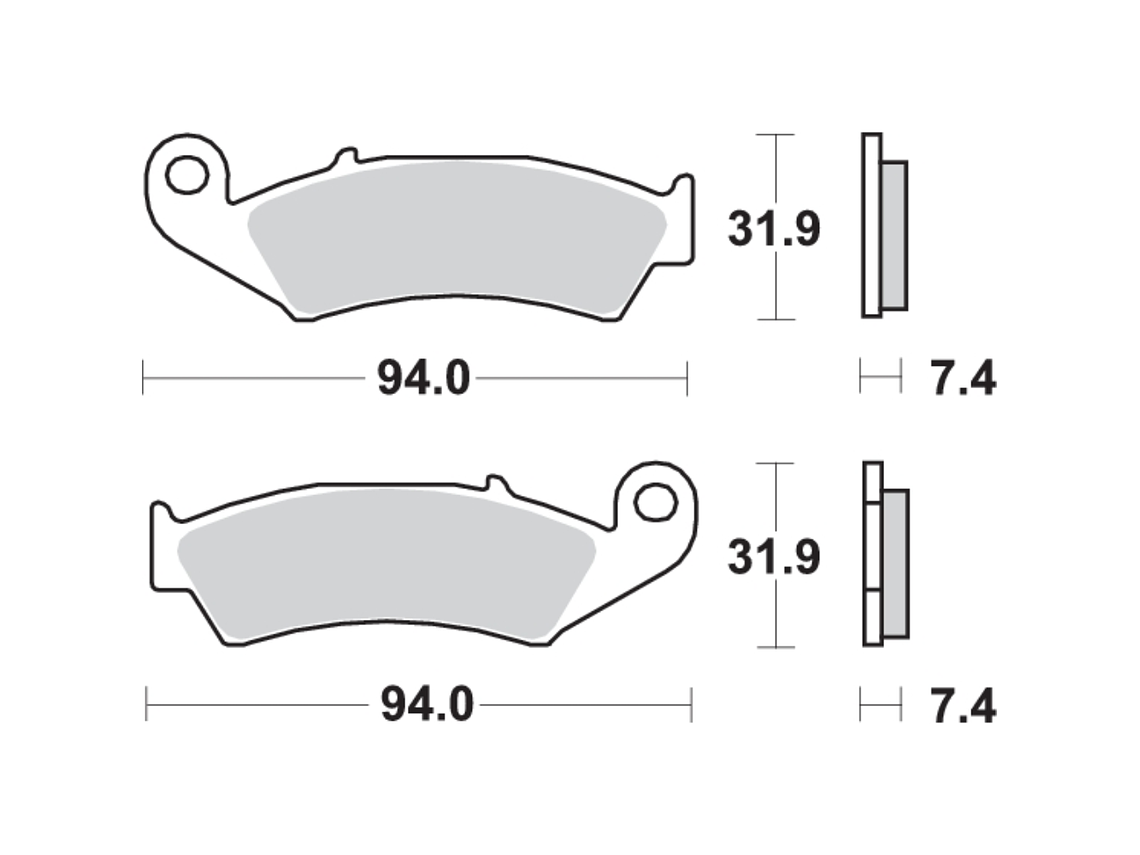Pastilhas de Travão Honda CRM 50 139HF - SBS 2