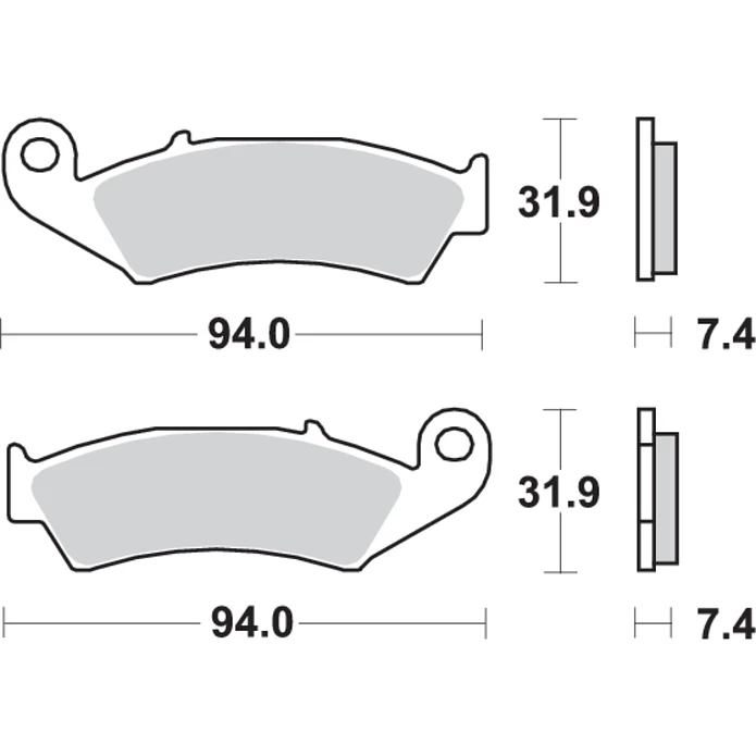 Pastilhas de Travão Honda CRM 50 139HF - SBS 2