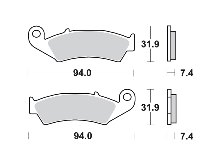 Pastilhas de Travão Honda CRM 50 139HF - SBS 2