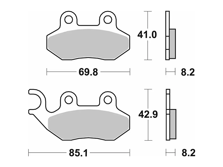 Pastilhas de Travão Sym Symphony 140HF - SBS 2