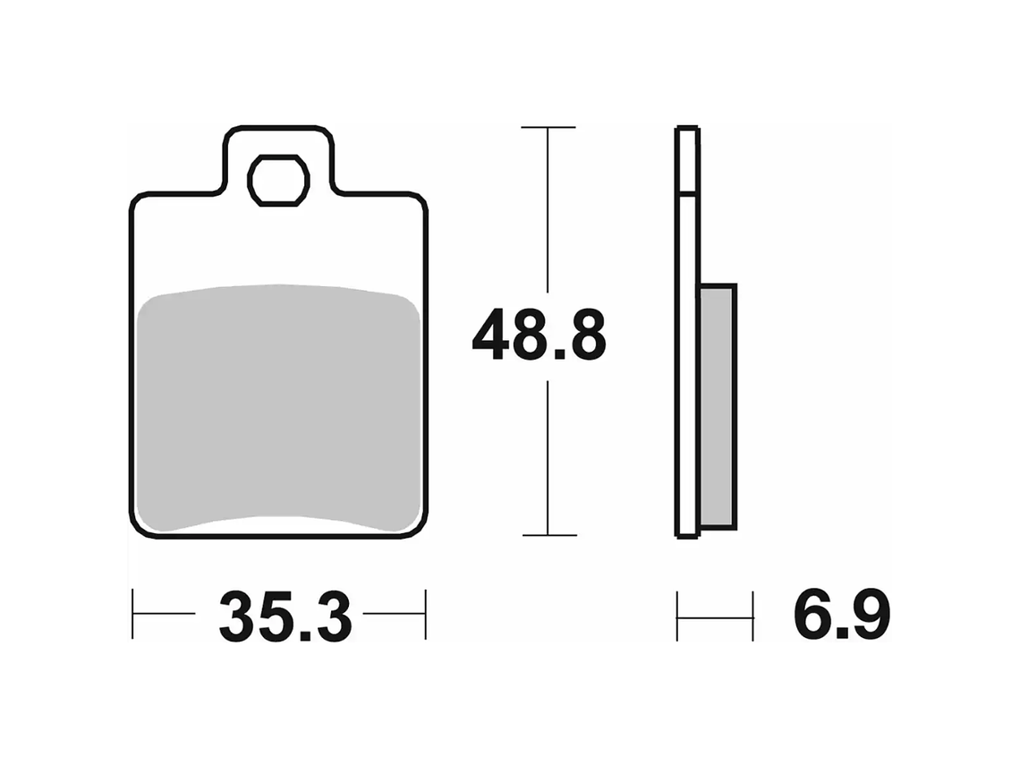 Pastilhas de Travão Vespa LX 50 142CT - SBS 2