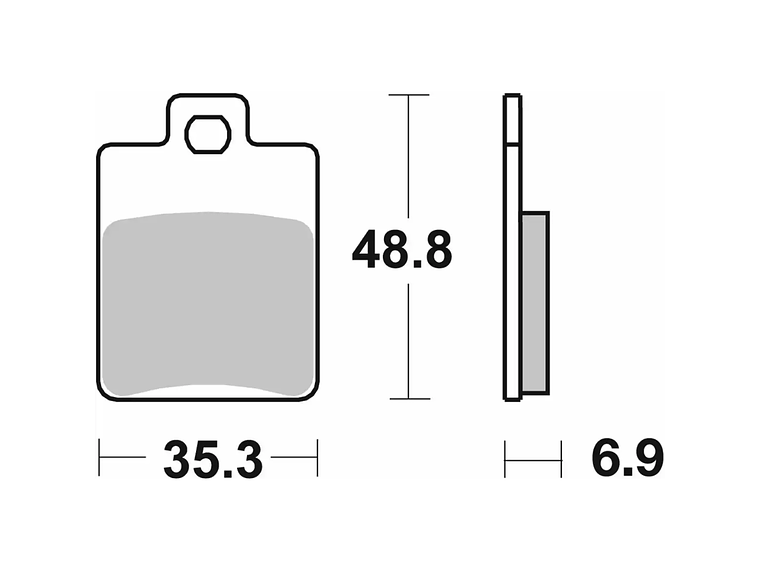 Pastilhas de Travão Vespa LX 50 142CT - SBS 2