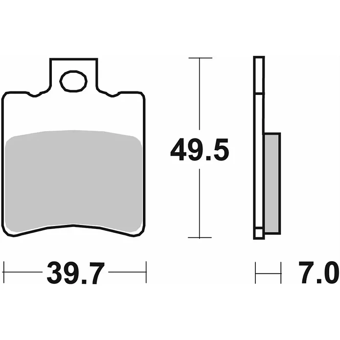 Pastilhas de Travão BW'S/Aerox 50 143CT - SBS 2