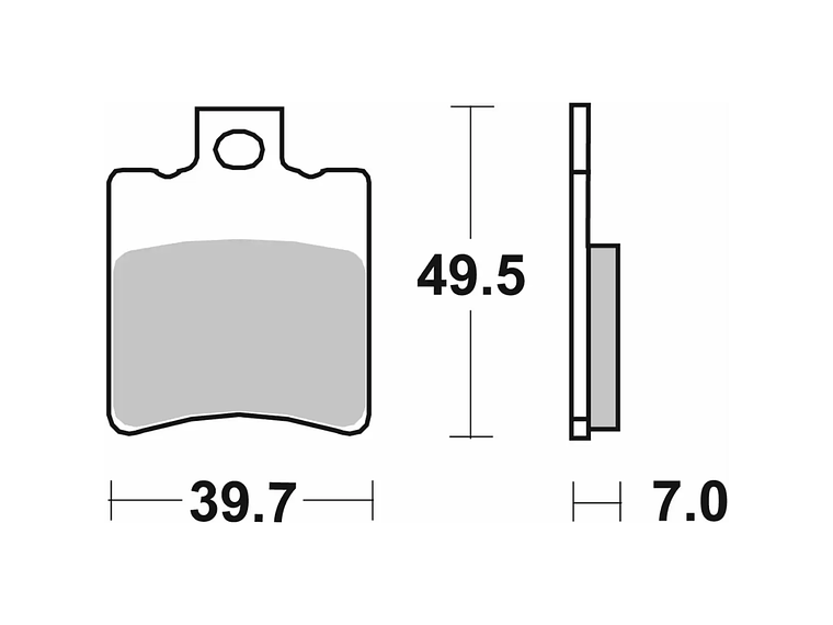 Pastilhas de Travão BW'S/Aerox 50 143CT - SBS 2