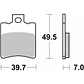 Pastilhas de Travão BW'S/Aerox 50 143CT - SBS - vignette 2