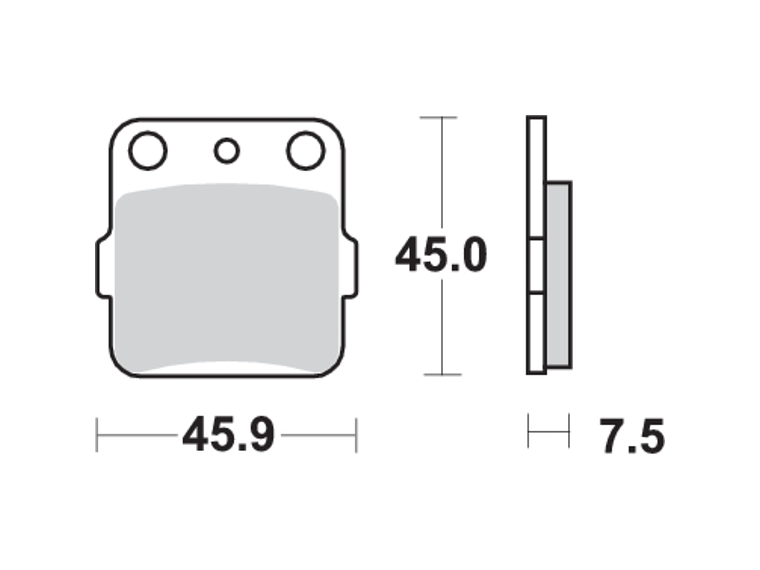 Pastilhas de Travão Raptor 660 R 592SI  - SBS 2