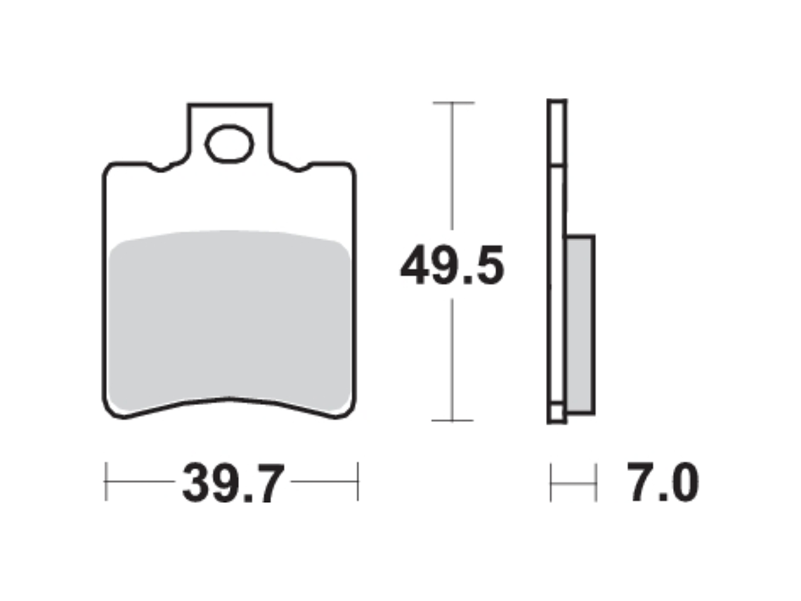 Pastilhas de Travão Aerox 50 143HF - SBS 2