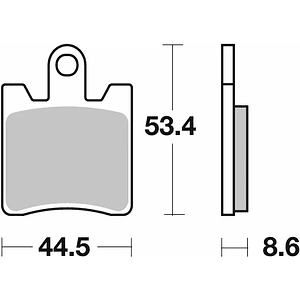 Pastilhas de Travão Daelim S3 146HF - SBS