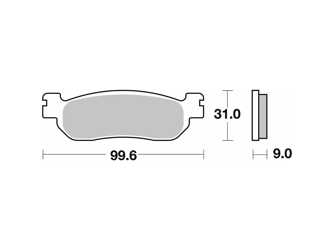 Pastilhas de Travão X Max 250 155HF - SBS 2