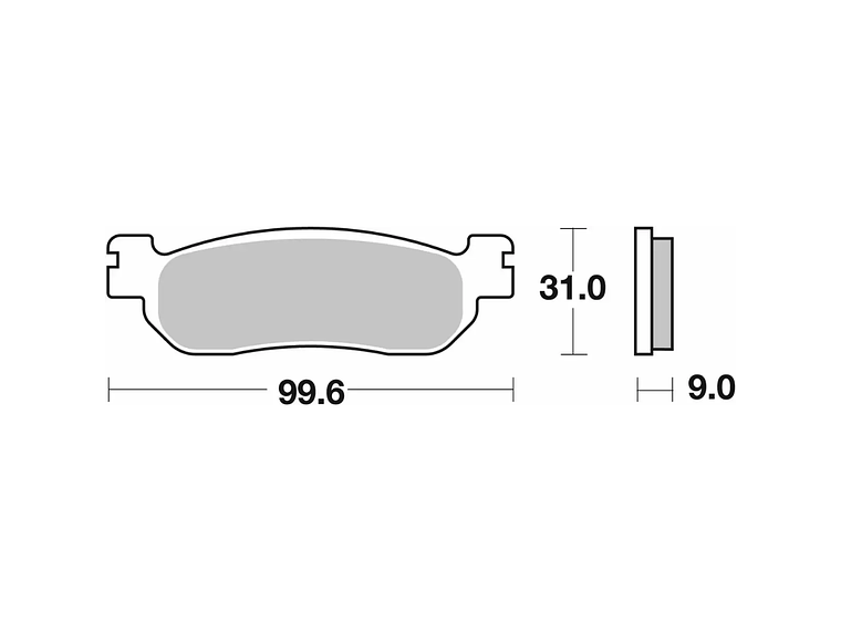 Pastilhas de Travão X Max 250 155HF - SBS 2