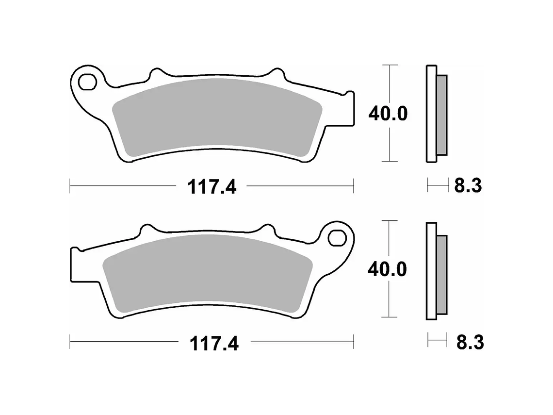 Pastilhas de Travão 159HF - SBS 2